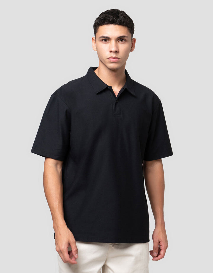 Nevada Texture Reg Fit Reg Collar Kaos Polo Pria