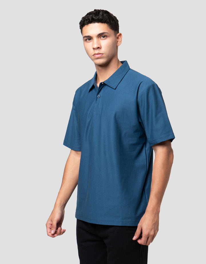 Nevada Texture Reg Fit Reg Collar Kaos Polo Pria