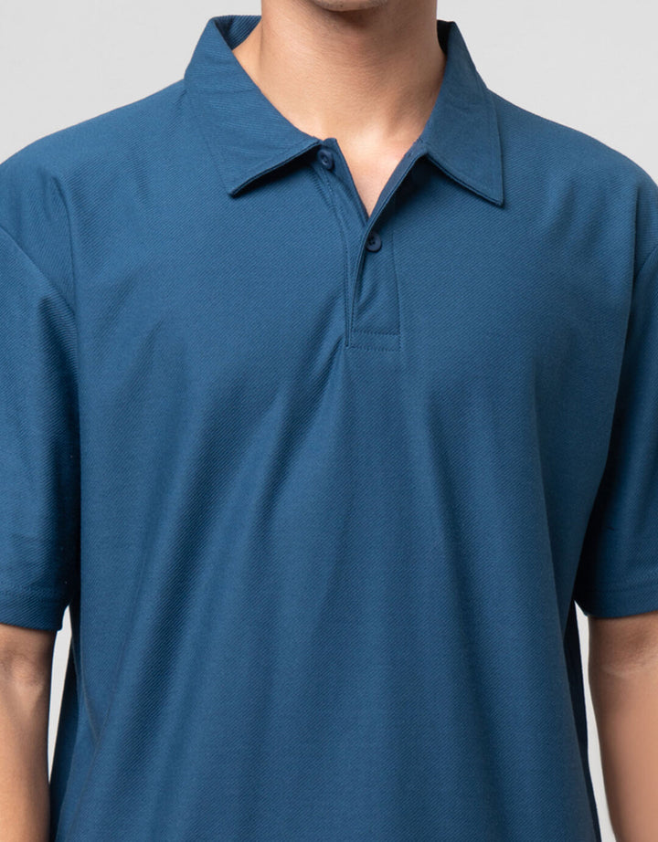 Nevada Texture Reg Fit Reg Collar Kaos Polo Pria