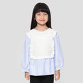 Little M Top Flat Knit With Kemeja Anak Perempuan
