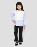 Little M Top Flat Knit With Kemeja Anak Perempuan