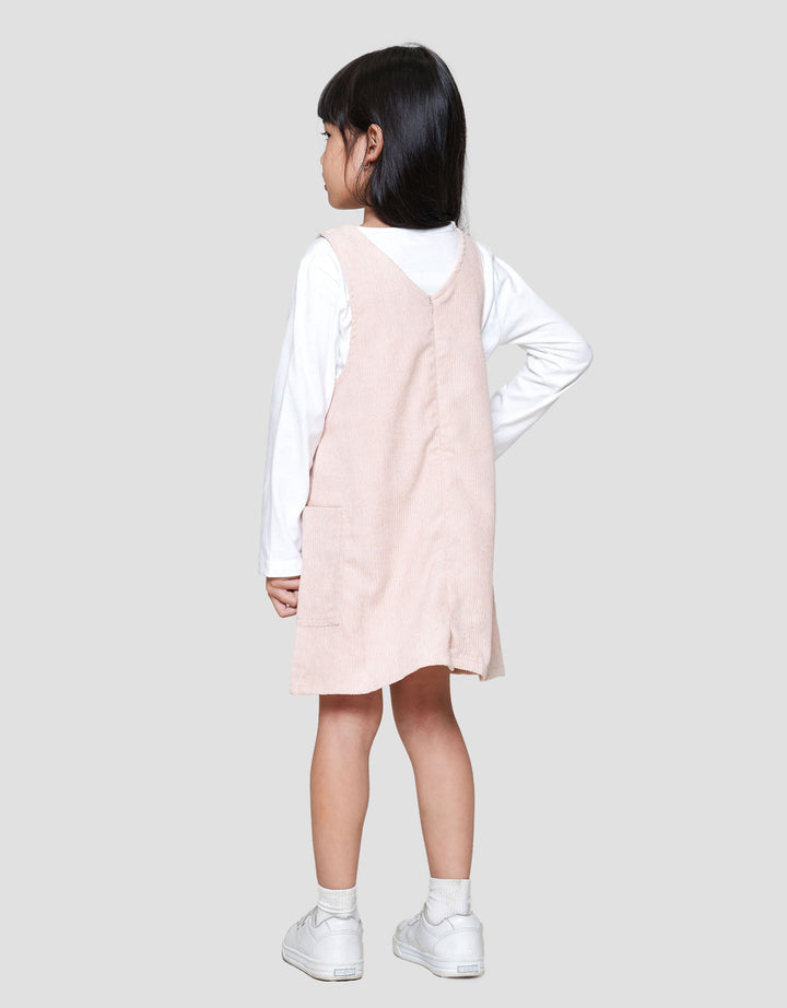 Little M 2 Pcs Corduroy Dress Anak Perempuan