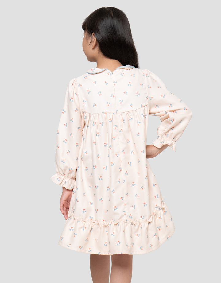 Little M Cherry Midi Dress Anak Perempuan