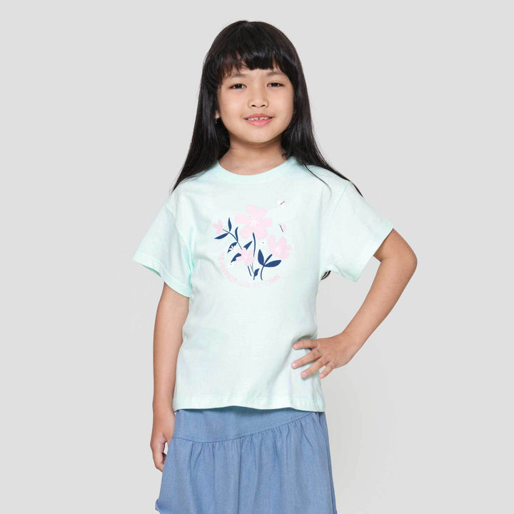 Little M Flower Kaos Anak Perempuan