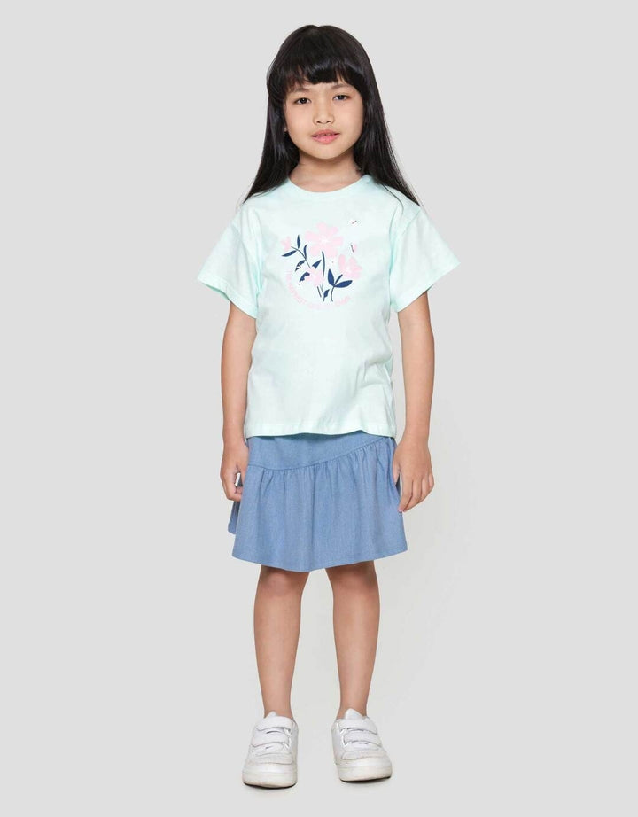 Little M Flower Kaos Anak Perempuan