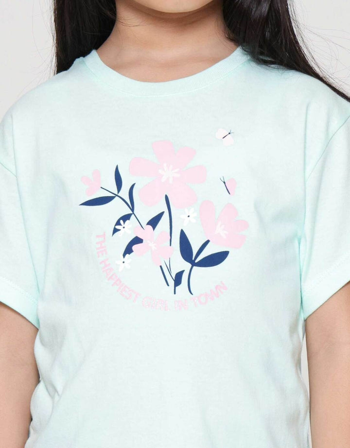 Little M Flower Kaos Anak Perempuan