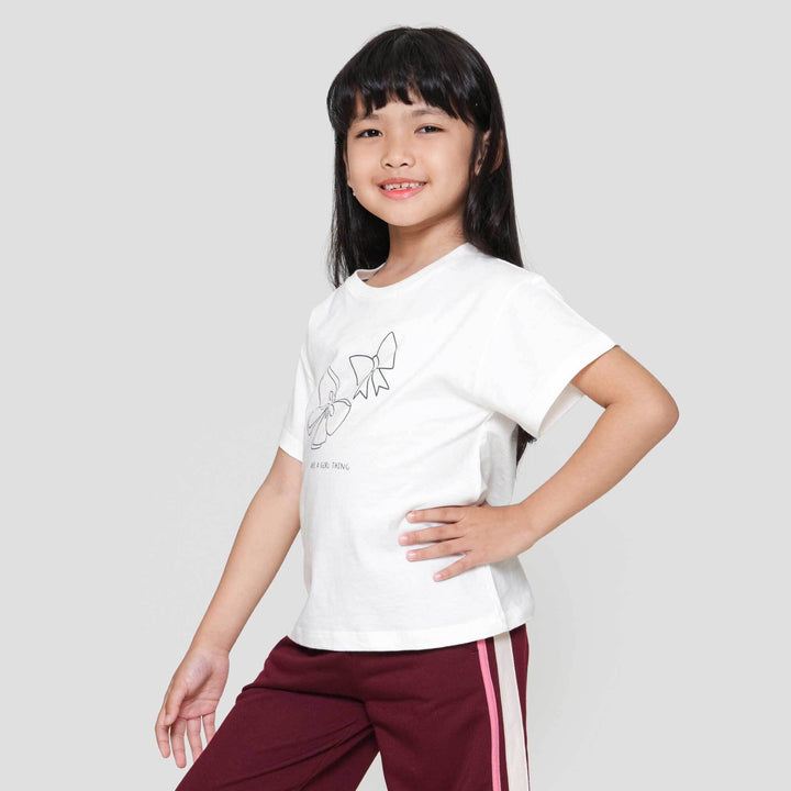 Little M Pita Glitter Kaos Anak Perempuan