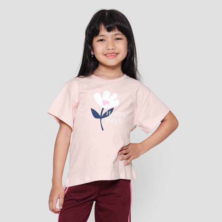 Little M Flower Kaos Anak Perempuan
