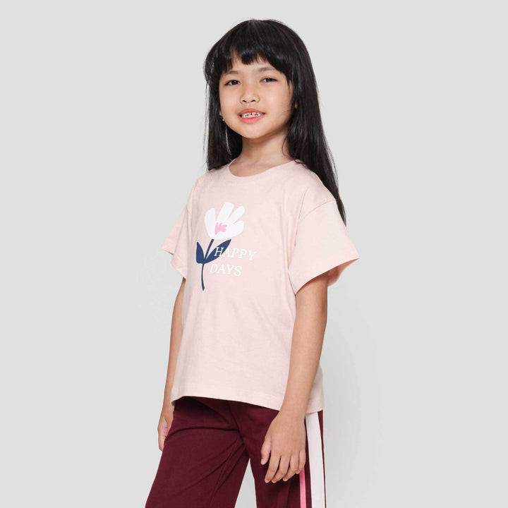 Little M Flower Kaos Anak Perempuan