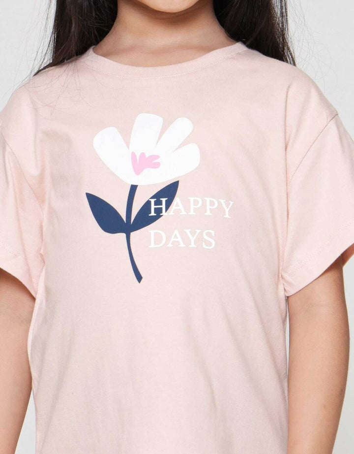 Little M Flower Kaos Anak Perempuan