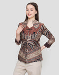 Arjuna Weda Mega Mendung Blouse Batik Wanita