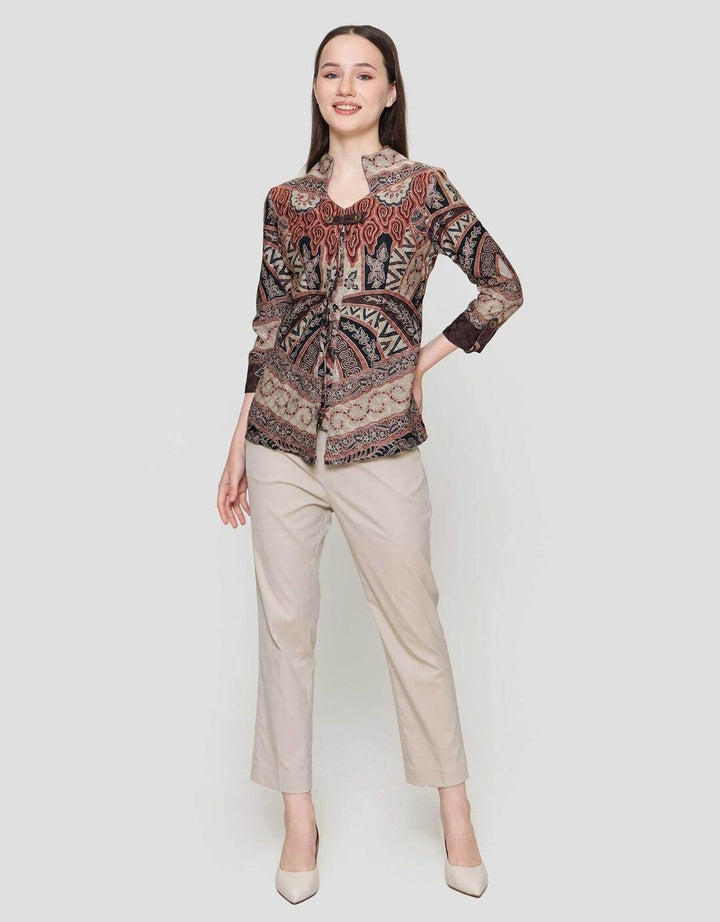 Arjuna Weda Mega Mendung Blouse Batik Wanita
