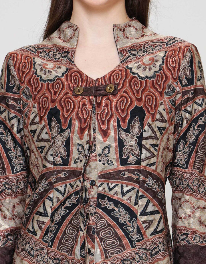 Arjuna Weda Mega Mendung Blouse Batik Wanita