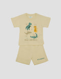 Little M Print Wild Animals Pakaian Setelan Bayi