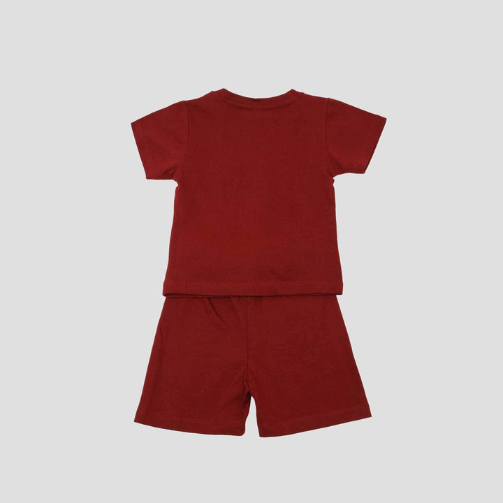 Little M Print C Varsity Pakaian Setelan Bayi