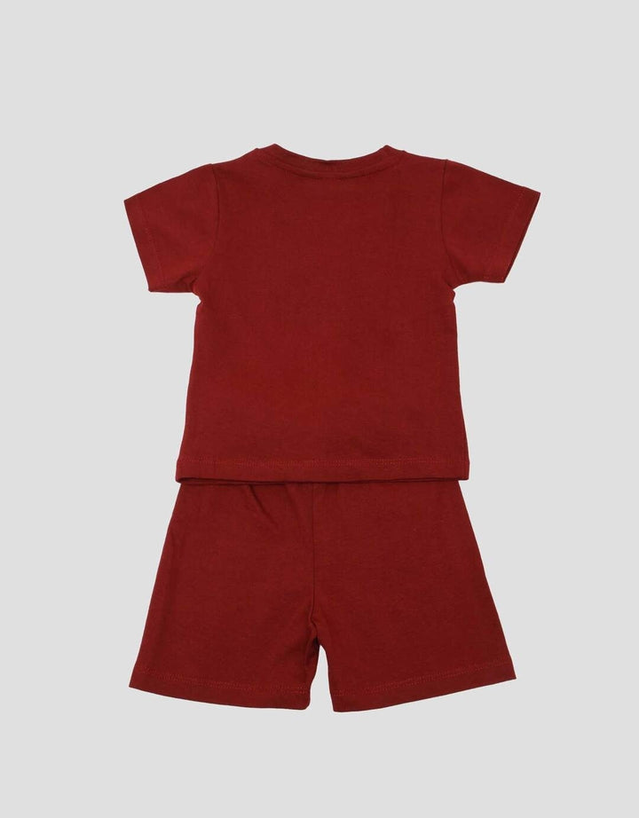 Little M Print C Varsity Pakaian Setelan Bayi