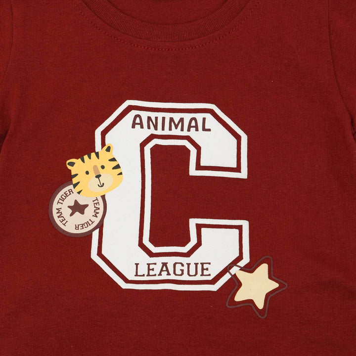 Little M Print C Varsity Pakaian Setelan Bayi