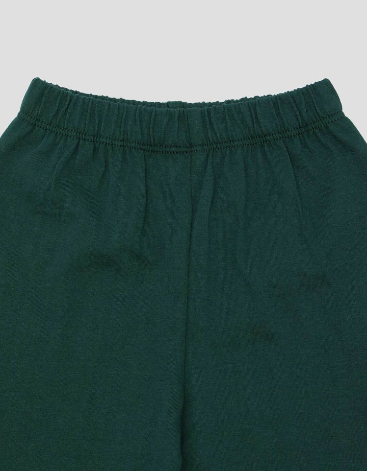 Little M Print Bear Varsity Pakaian Setelan Bayi