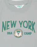 Little M Print New York Varsity Pakaian Setelan Bayi