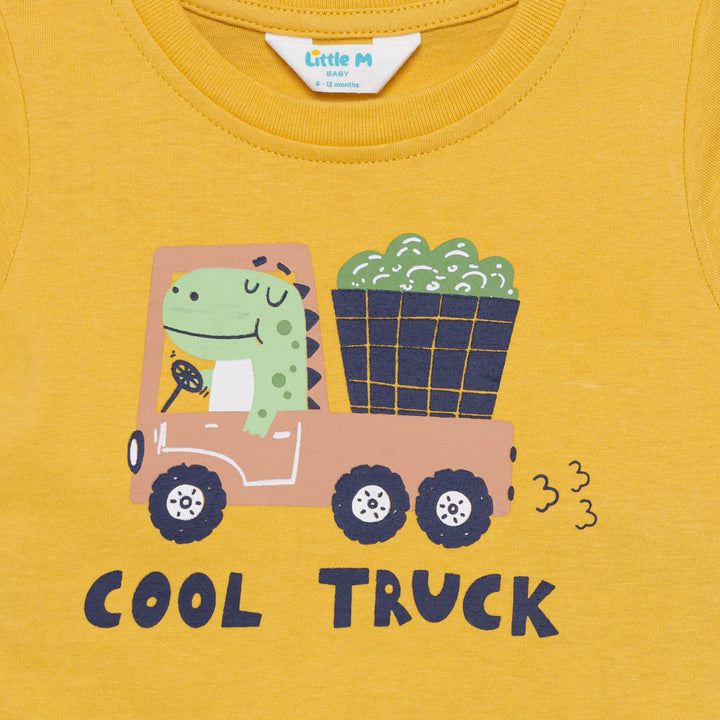 Little M Print Little Dirt Pakaian Setelan Bayi