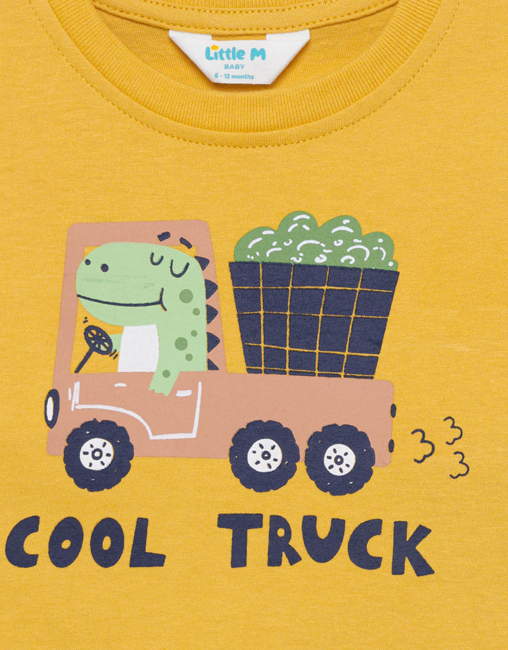 Little M Print Little Dirt Pakaian Setelan Bayi