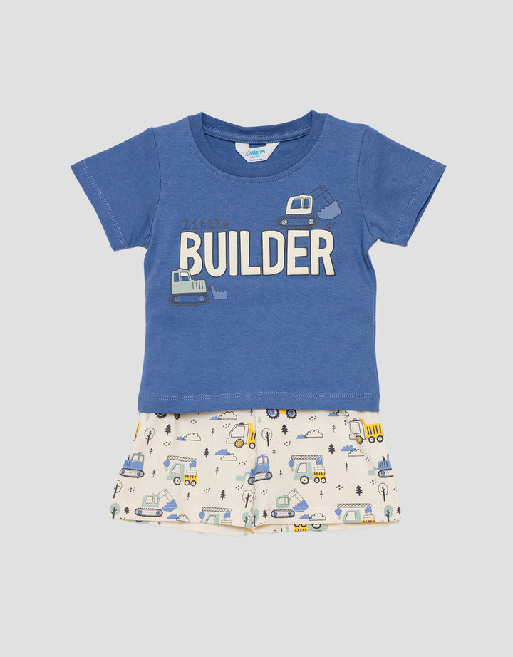 Little M Print Builder Pakaian Setelan Bayi