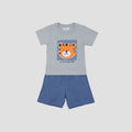 Little M Print Lion Sketch Pakaian Set Bayi