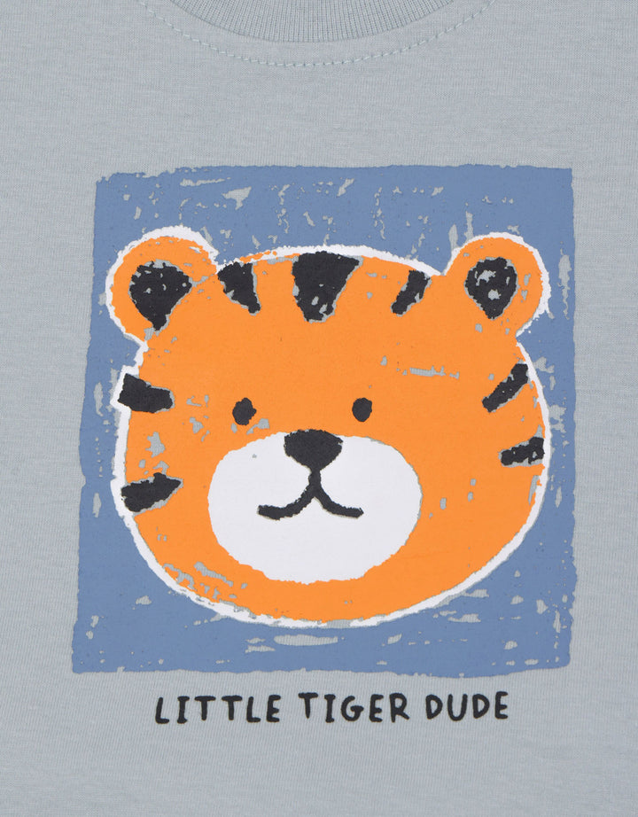 Little M Print Lion Sketch Pakaian Set Bayi