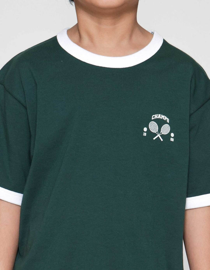 Suko Graphic Kerah Bulat Lengan Pendek Kaos Anak Laki-laki