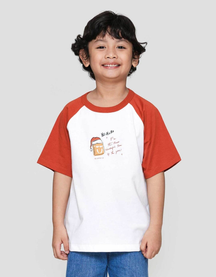 Suko Graphic Kerah Bulat Raglan Kaos Anak Laki-laki