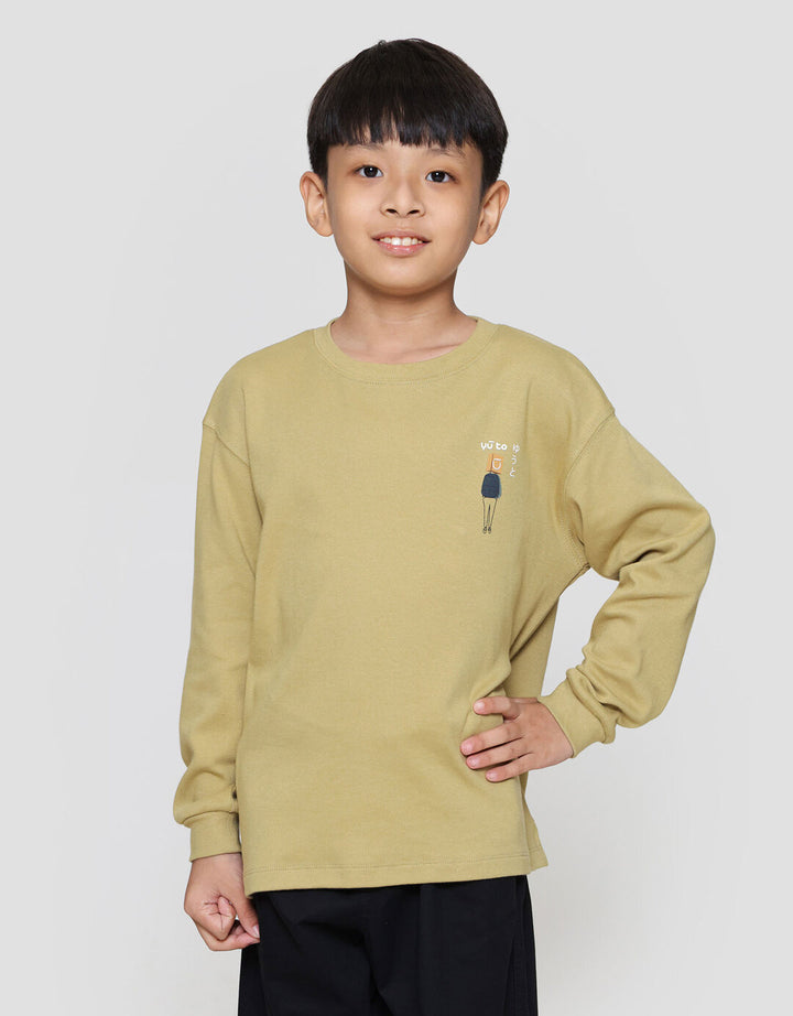 Suko Graphic Kerah Bulat Sweater Anak Laki-laki