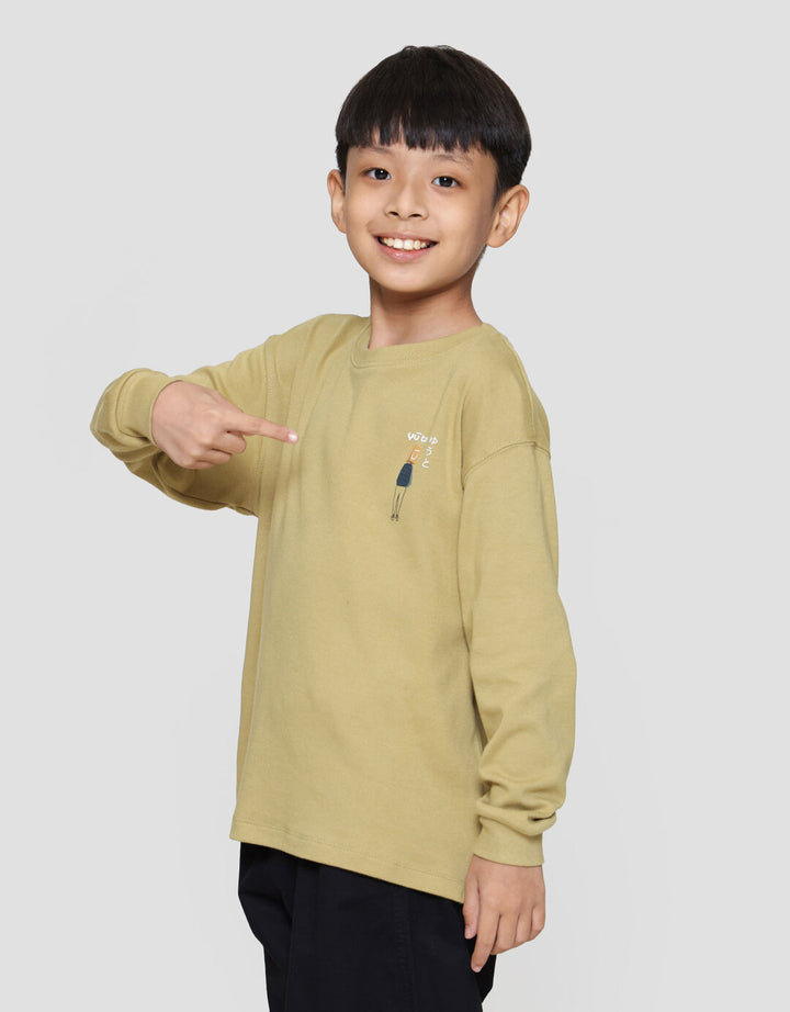Suko Graphic Kerah Bulat Sweater Anak Laki-laki