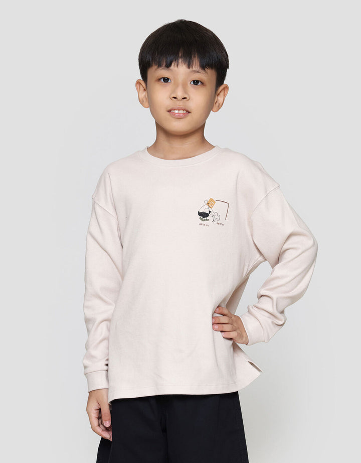 Suko Graphic Lengan Panjang Simply Sweater Anak Laki-laki