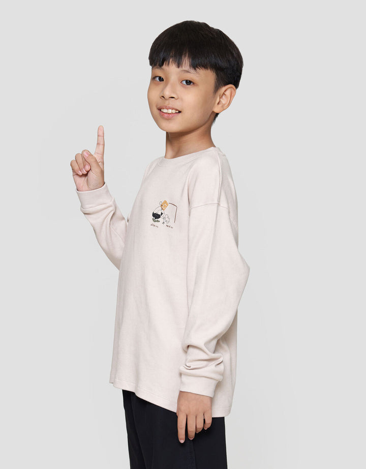 Suko Graphic Lengan Panjang Simply Sweater Anak Laki-laki