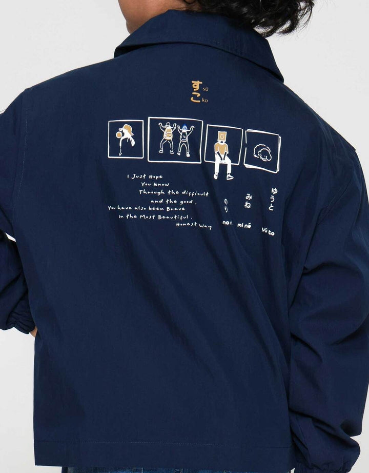 Suko Motif Lengan Panjang Jaket Anak Laki-laki