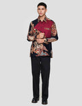 Arjuna Weda Daun Kemeja Batik Pria
