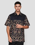 Arjuna Weda Hem Body Fit Cokro Cemani Kemeja Batik Pria