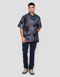 Arjuna Weda Hem Reg Fit Parang Kembang Kemeja Batik Pria