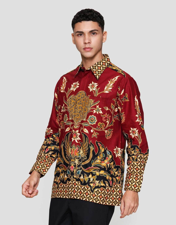 Arjuna Weda Body Fit Gurdo Kemeja Batik Pria