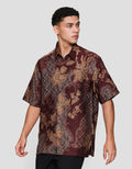 Arjuna Weda Hem Reg Fit Parang Kembang Kemeja Batik Pria