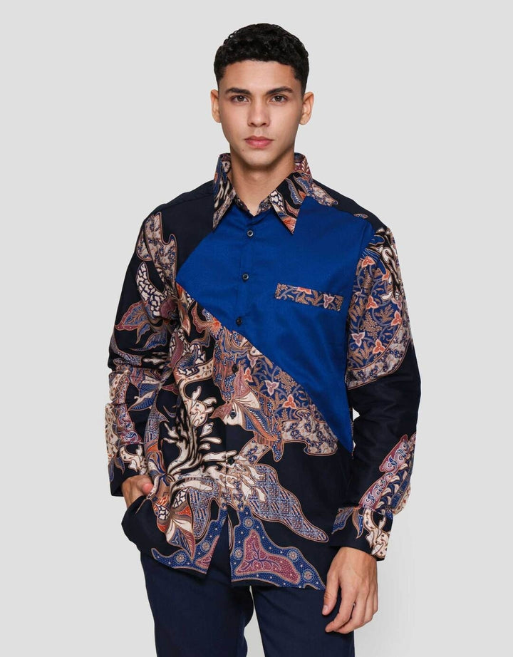 Arjuna Weda Daun Kemeja Batik Pria