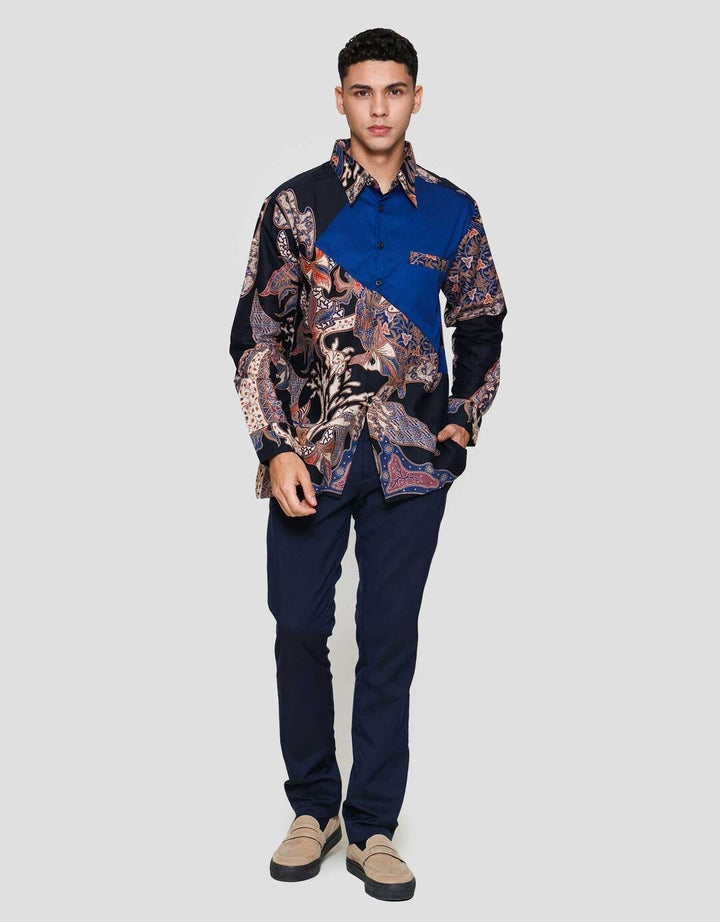 Arjuna Weda Daun Kemeja Batik Pria
