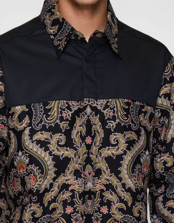 Arjuna Weda Body Fit Cokro Cemani Kemeja Batik Pria