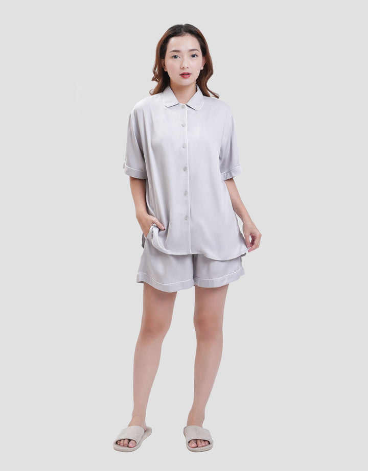 Suko Lengan Pendek Celana Pendek Pajamas Set Wanita