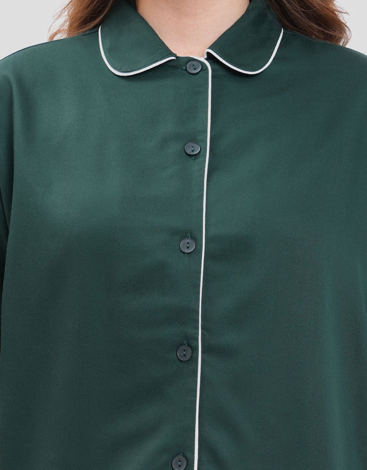 Suko Lengan Pendek Celana Pendek Pajamas Set Wanita