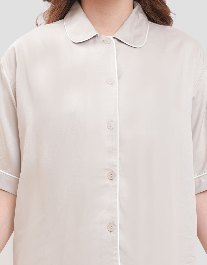 Suko Lengan Pendek Celana Pendek Pajamas Set Wanita