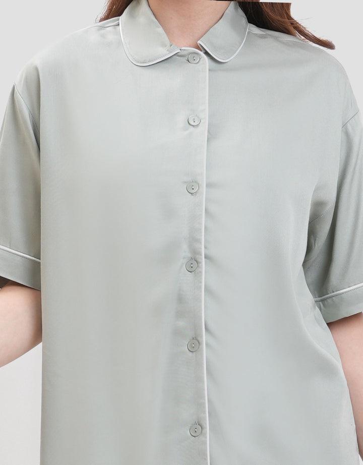 Suko Lengan Pendek Celana Pendek Pajamas Set Wanita