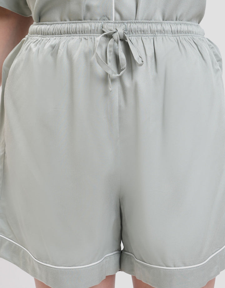 Suko Lengan Pendek Celana Pendek Pajamas Set Wanita