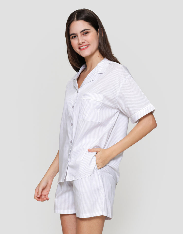 Suko Motif Setelan Piyama Wanita