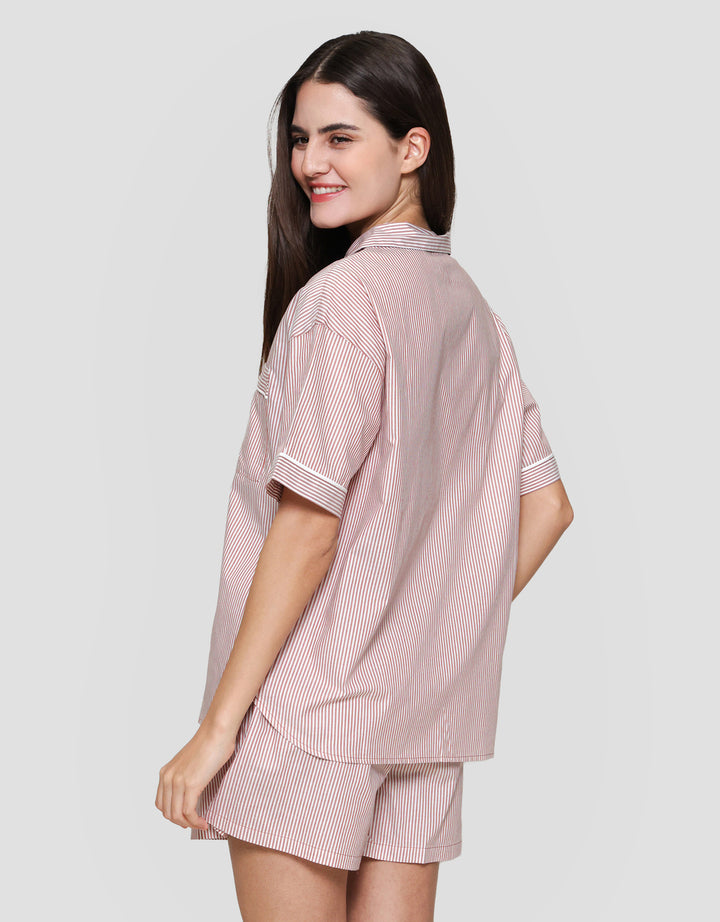 Suko Motif Setelan Piyama Wanita